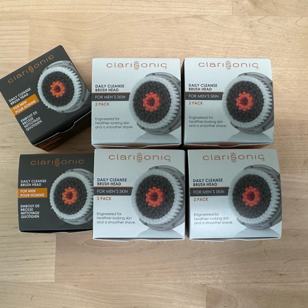 CLARISONIC brush heads (10 count) Mens daily cleanse